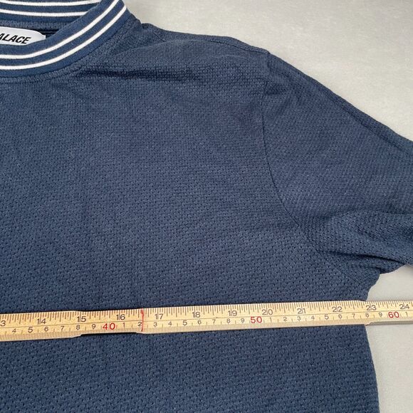 Palace Skateboards Air Flex T-Shirt Men L Navy Blue Mesh Classic Crew Streetwear - Picture 7 of 9